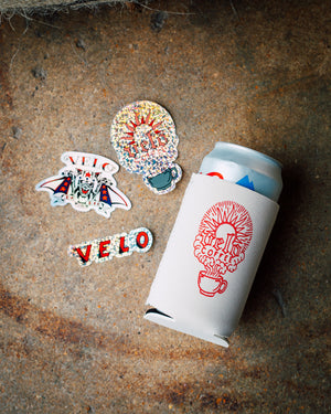 Can Cooler + Sticker Pack